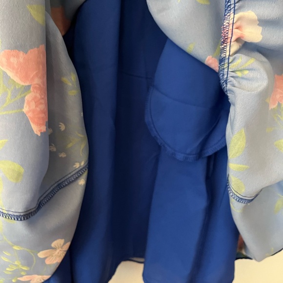 Eliza J Bare Shoulder High Neck Floral Summer Dress - Picture 9 of 9